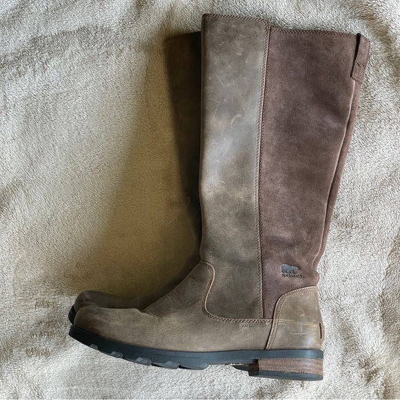 The Sorel Emelie Tall Boot Tobacco brown - Picture 4 of 16